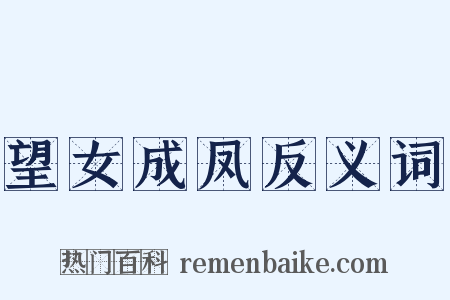 望女成凤反义词是什么意思的图片